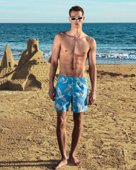 Swim Trunks Doves - VBQ x 3.PARADIS - Blue Jaipuy / Vilebrequin Online