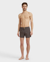 Stretch Short Flat Belt Swim Shorts Turtles Chain - Blue Navy / Vilebrequin Sale