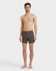 Stretch Short Flat Belt Swim Shorts Turtles Chain - Blue Navy / Vilebrequin Sale