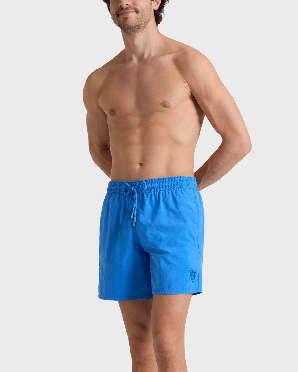Swim Trunks Water-reactive Bubble Turtles 3D - Blue Earthenware / Vilebrequin Outlet