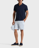 Stretch Cotton Bermuda Shorts Seersuckers Stripes - Blue Cloudy / Vilebrequin Online