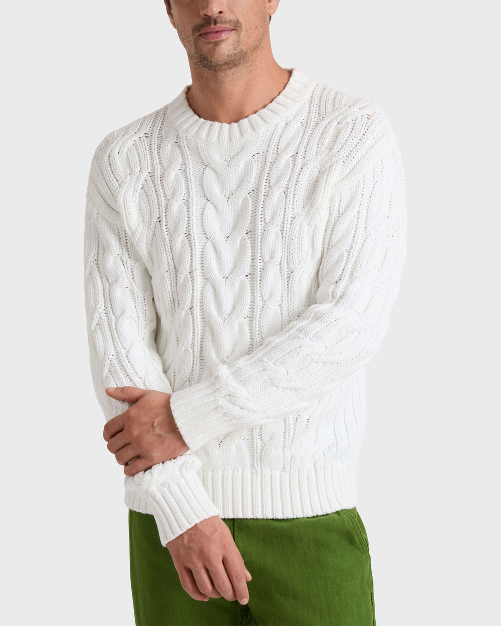 Cable-Knit Cotton Sweater / Vilebrequin Sale