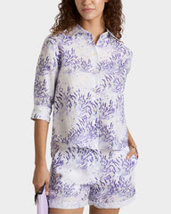 Linen Shirt Lavender - White / Vilebrequin Outlet