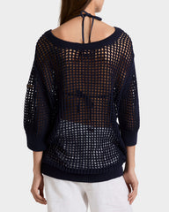 Crochet Sweater Solid - Blue Navy / Vilebrequin US
