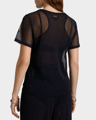 Tulle T-shirt Solid - Black / Vilebrequin New