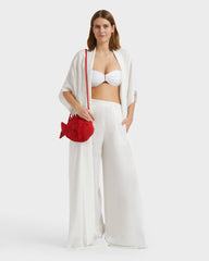 Jacquard Silk Crêpe Kimono - White / Vilebrequin Sale