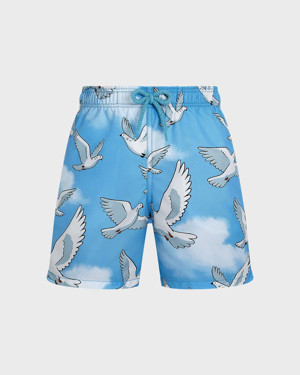 Boys Swim Shorts Doves - VBQ x 3.PARADIS - Blue Jaipuy / Vilebrequin On sale