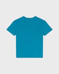 Boys Organic Cotton T-shirt Embroidered Turtle - Blue Coin coin / Vilebrequin On sale