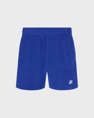 Boys Terry Bermuda Shorts Embroidered Turtle - Blue Marrakech / Vilebrequin Discount