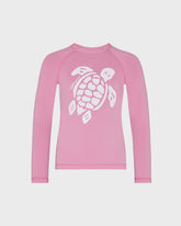 Girls Long Sleeves Rashguard Solid - Pink Boudoir / Vilebrequin Outlet