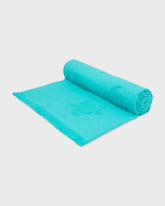 Beach Fouta in Organic Cotton Turtles Jacquard | Beach Towel Vilebrequin STHU1201 / Vilebrequin US