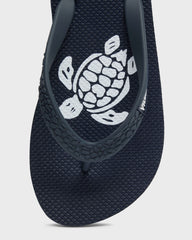 Kids Flip Flops Turtles - Blue Navy / Vilebrequin On sale