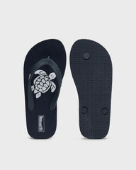 Kids Flip Flops Turtles - Blue Navy / Vilebrequin On sale