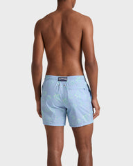 Ultra-light and packable Swim Trunks Bubbles Turtles 3D - Blue Cloudy / Vilebrequin New