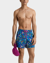 Stretch Short Swim Trunks Aquarium - Blue Palace / Vilebrequin For sale