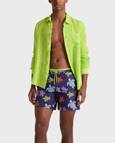 Bicolor Swim Trunks Tortues Multicolores - Purple Violette / Vilebrequin Discount