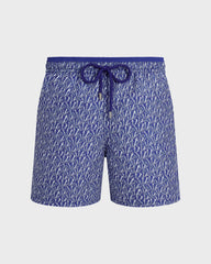 Bicolor Swim Trunks Graphic Shells - Blue Versailles / Vilebrequin New