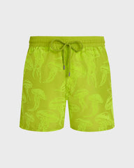 Ultra-light and packable Swim Trunks Flocked Jellyfish Dance - Green Acide / Vilebrequin Sale