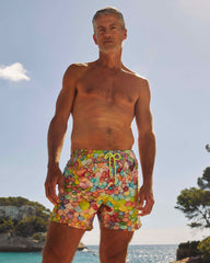 Swim Trunks Multi Bubbles - VBQ x Fabrice Hyber - White Papier / Vilebrequin On sale