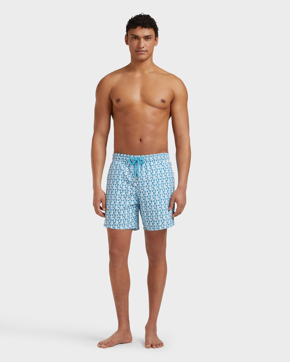 Swim Shorts Turtles Net - White / Vilebrequin Online