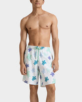 Long Swim Trunks Tortues Multicolores - White / Vilebrequin On sale