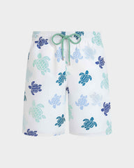 Long Swim Trunks Tortues Multicolores - White / Vilebrequin On sale