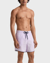 Linen Swim Trunks Solid - Purple Kunzite / Vilebrequin Outlet