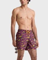 Swim Trunks Meca Fish - Purple Kerala / Vilebrequin Sale