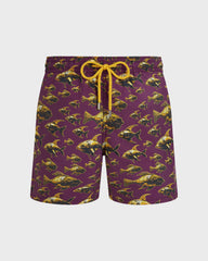 Swim Trunks Meca Fish - Purple Kerala / Vilebrequin Sale