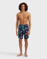 Stretch Long Swim Shorts Tortues Multicolores - Blue Navy / Vilebrequin On sale