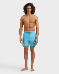 Linen Swim Shorts Solid - Blue topaz / Vilebrequin Online