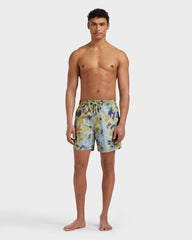 Silk Swim Shorts Blurred Nymphea - Green Macaroon / Vilebrequin On sale