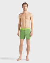 Stretch Swim Shorts Flat Belt Color Block - Green Camouplage / Vilebrequin Discount