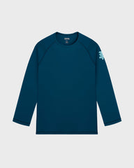 Long Sleeves Rashguard Solid - Blue Peacock / Vilebrequin On sale