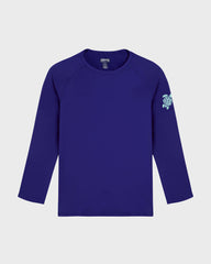 UV Protection Long Sleeves Rashguard Turtle - Blue Versailles / Vilebrequin Outlet