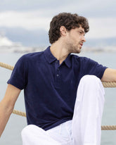 Terry Polo Solid - Blue Navy Website | PHEC3Q00 / Vilebrequin Online