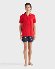 Terry Polo Shirt Solid - Red Lipstick / Vilebrequin US