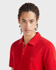 Terry Polo Shirt Solid - Red Lipstick / Vilebrequin US