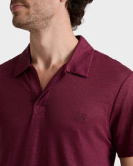 Linen Jersey Polo Shirt Solid | Site Vilebrequin | PYRE9O00 / Vilebrequin New