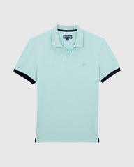 Cotton Pique Polo Shirt Solid - Blue Pacific / Vilebrequin On sale