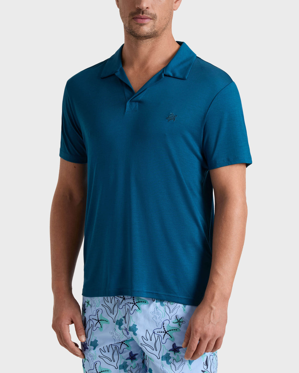 Tencel Polo Shirt Solid | Site Vilebrequin | PRLH9R02 / Vilebrequin US