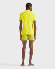 Cotton Pique Polo Shirt Solid - Yellow Sun / Vilebrequin Sale