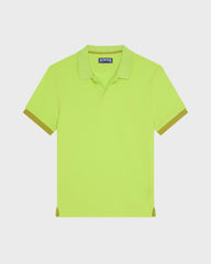 Cotton Pique Polo Shirt Solid - Green Acide / Vilebrequin US