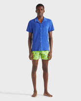 Cotton Bowling Shirt Solid - Blue Marrakech Shirt / Vilebrequin On sale