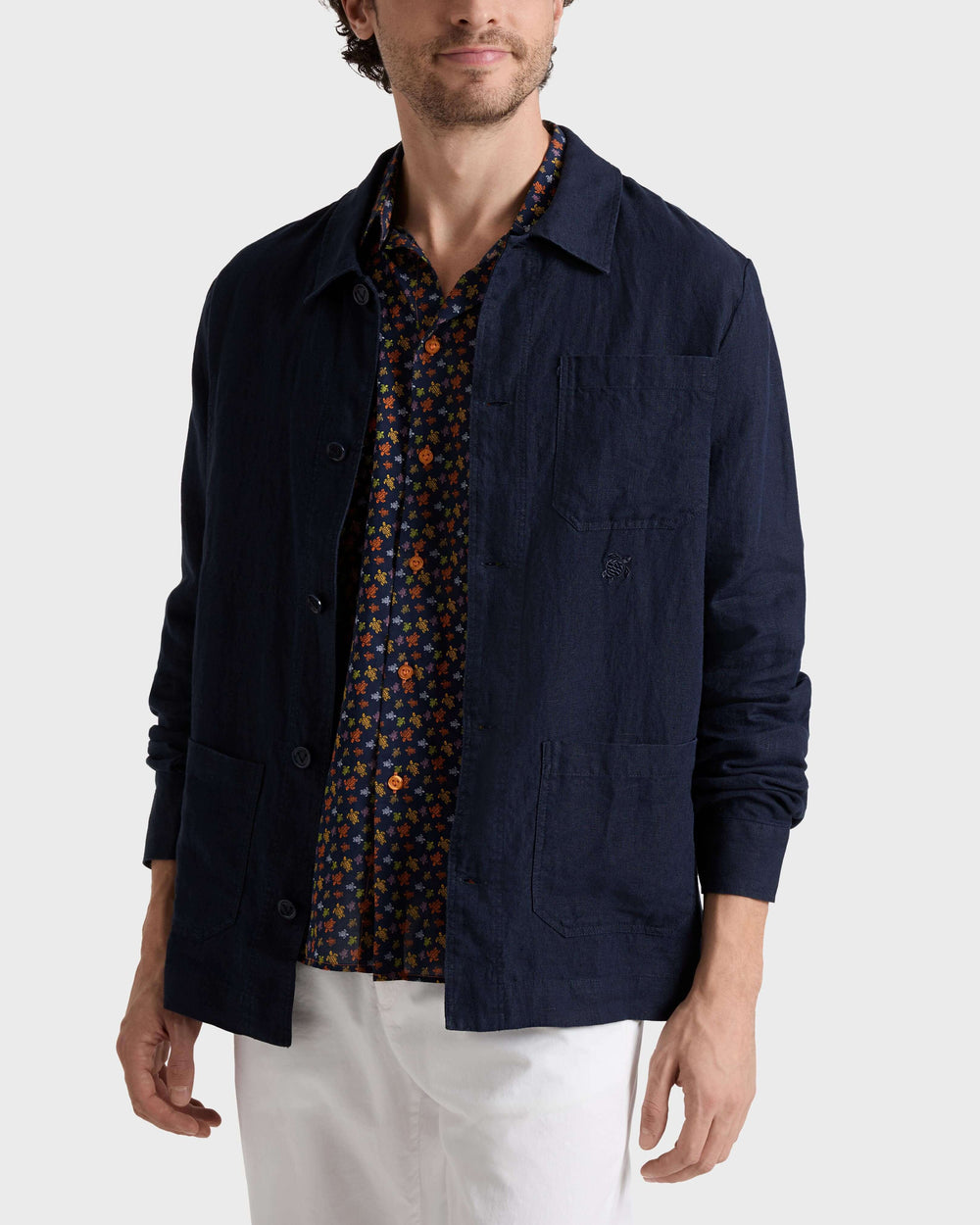 Linen Solid Overshirt / Vilebrequin Outlet
