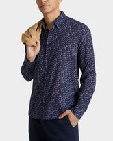 Cotton Voile Shirt Micro Ronde Des Tortues - Purple Ouragan / Vilebrequin Online
