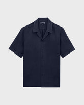 Linen Shirt Solid - Blue Navy Website | RBSDU102 / Vilebrequin Discount