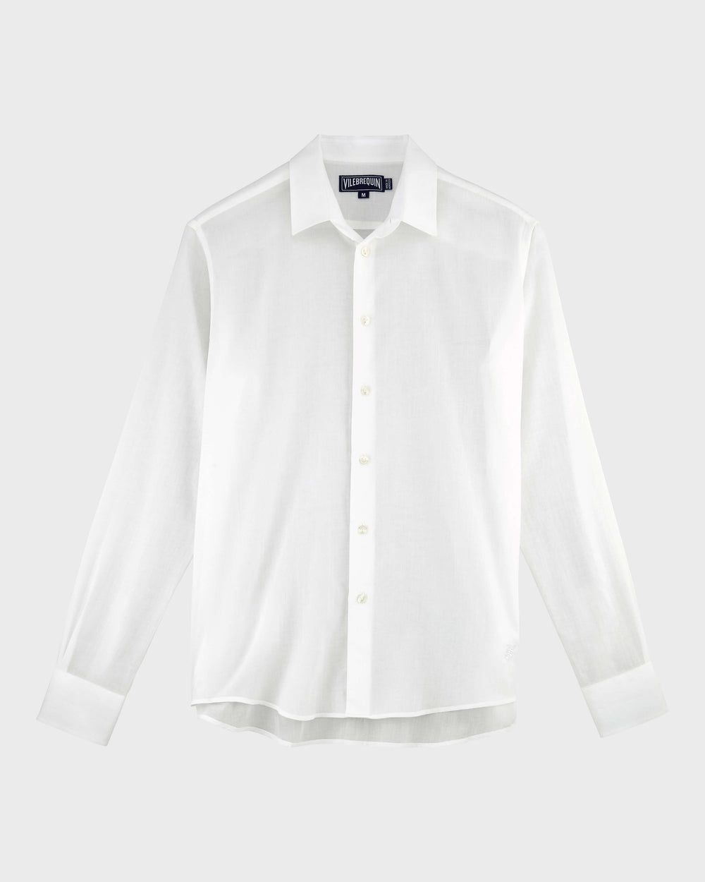 Cotton Voile Lightweight Shirt Solid - White / Vilebrequin Outlet