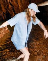 Linen Bowling Shirt Solid - Vilebrequin x Highsnobiety - Blue Chambray Website | HARZ3U00 / Vilebrequin Discount
