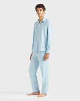 Wool Shirt Micro Rayures Tailoring - Blue topaz / Vilebrequin US